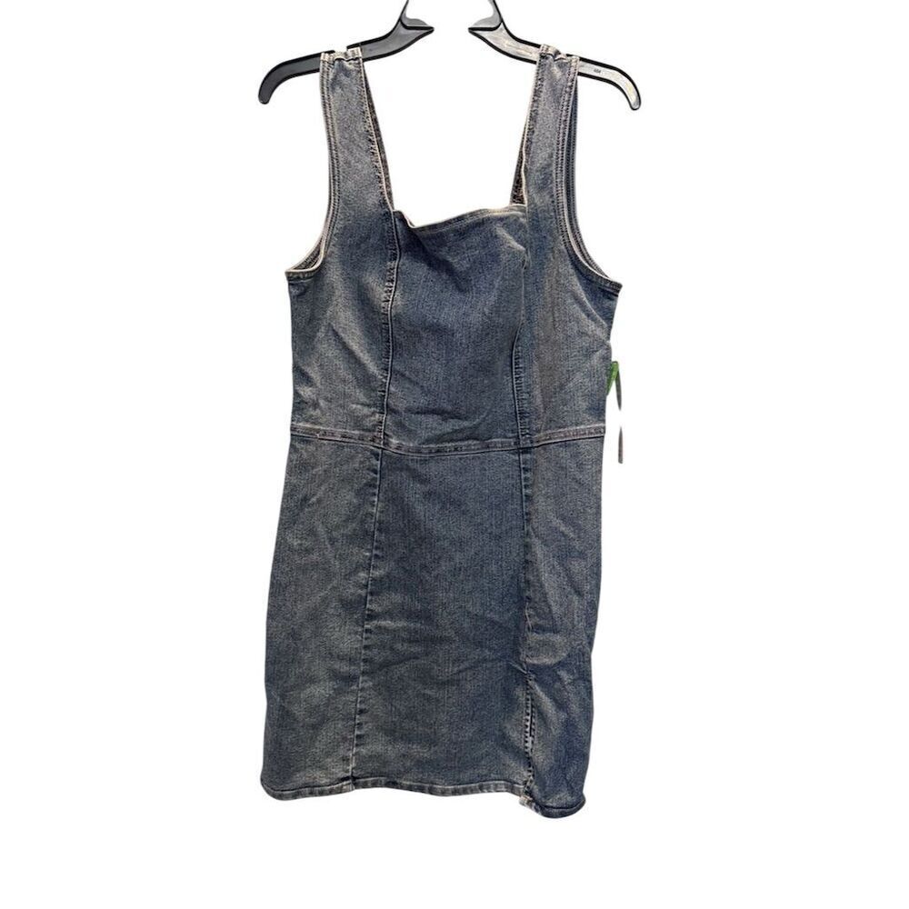 Tinseltown XL Blue Denim Jumpsuit Dress NWT